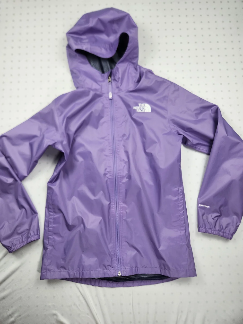 The North Face Girls DryVent Hooded Rain Jacket Lavder Size Xl